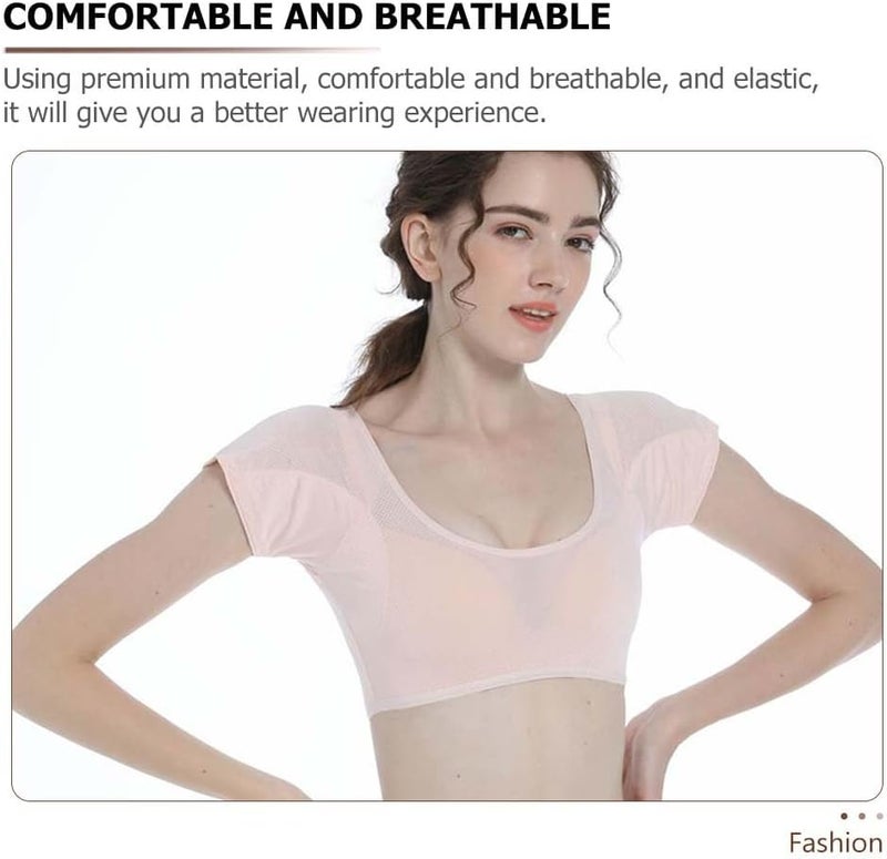 DIYEAH Sweat Vest for Women Breathable Synthetic Underarm Sweat Pads Lightweight Moisture Wicking Summer Activewear Size M Khaki - Image 5